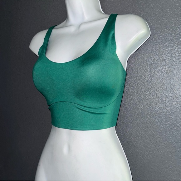 VS Victorias Secret Green Lightweight Allegro Padded Sports Gym Bra Medium 34DD - Picture 3 of 9